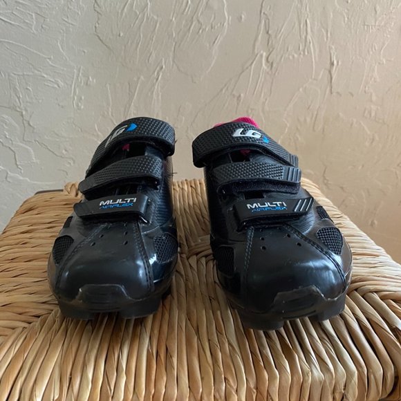 Women's Louis Garneau Multi Air Flex Bike Shoes, HRS-80, Black-Pink EU 40, US 8 - Picture 2 of 6